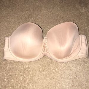 Vanity Fair 40D beige strapless bra